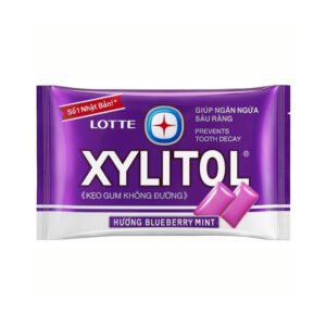 Жевательная резинка «Xylitol Blueberry Mint» черника и мята Lotte 11,6гр., Вьетнам
