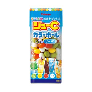 Карамель разноцветная «Joue C Color Ball Soda» вкус 5 напитков Kabaya 35гр., Япония