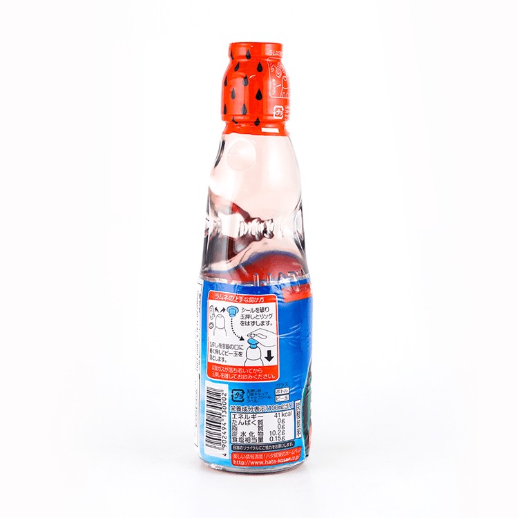 Газированный лимонад Ramune (рамуне) со вкусом арбуза с морской солью Hata Kousen 200мл., Япония