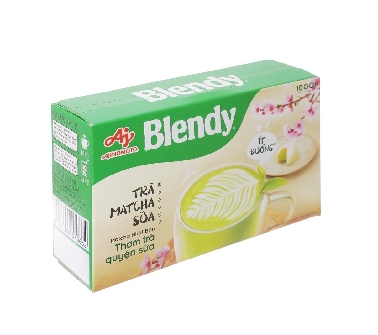 Чай матча латте 3в1 «Tra Matcha Sua» Blendy Ajinomoto 170гр., Вьетнам