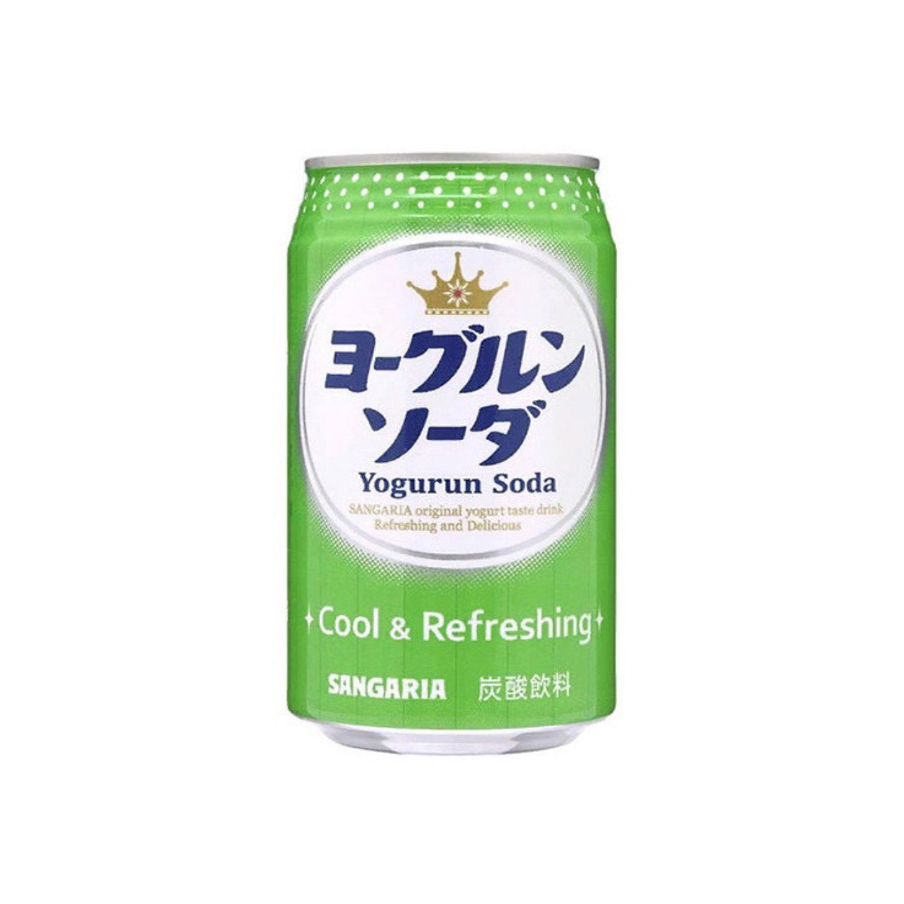 Газированный напиток «YOGURUN SODA» со вкусом йогурта Sangaria 350мл., Япония