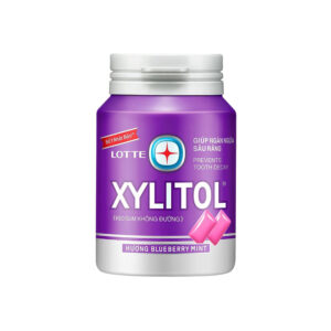 Жевательная резинка «Xylitol Blueberry Mint» голубика и мята Lotte 58гр., Вьетнам