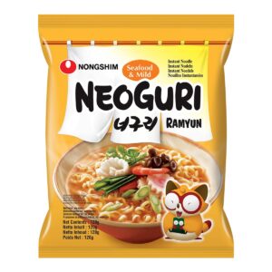 Лапша б/п «Neoguri Ramyun Seafood&Mild» со вкусом морепродуктов Nongshim 120гр., Корея