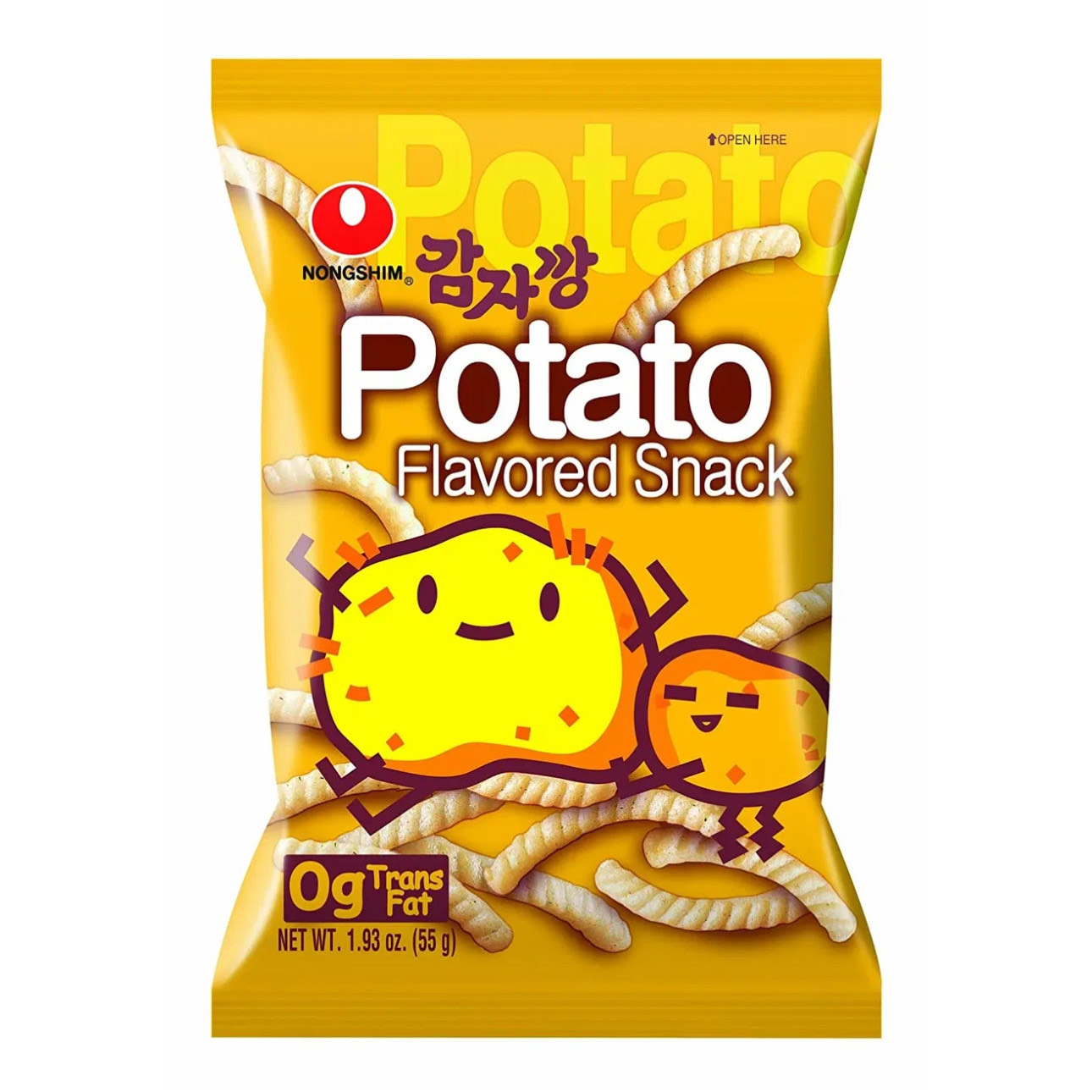 Чипсы «Potato Snack» со вкусом картошки Nongshim 55гр., Корея