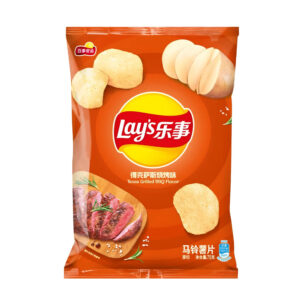 Чипсы со вкусом техасского барбекю на гриле Lay's 70гр., Китай