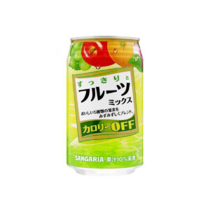Газированный напиток «Sukkiri Mix Fruit Juice» мультифруктовый Sangaria 340мл., Япония