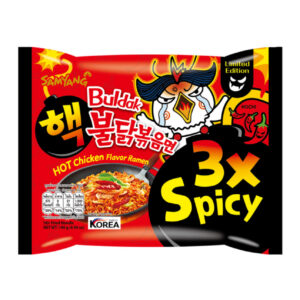 Лапша б/п со вкусом курицы «3x Spicy» очень острая Samyang 140гр., Корея