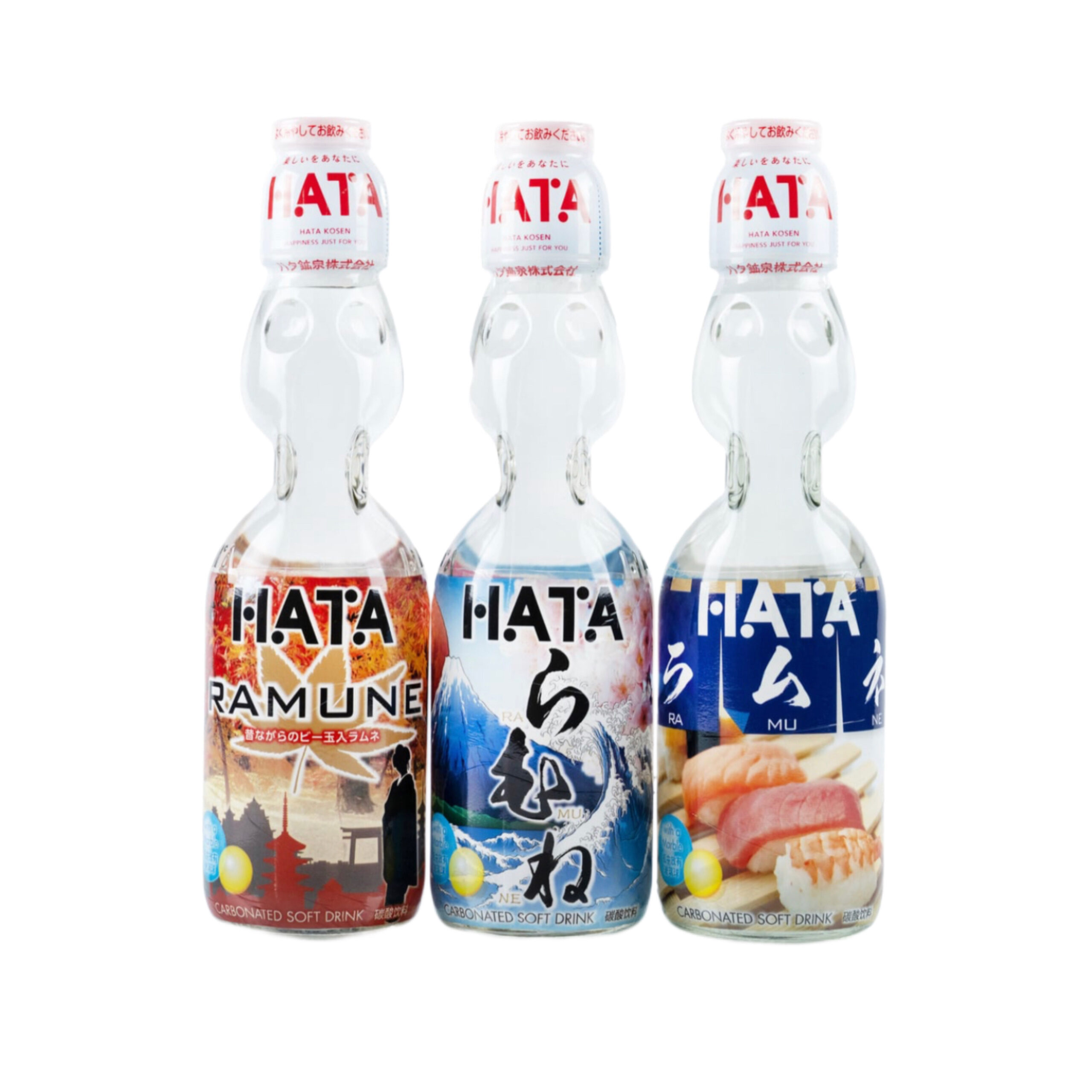 Газированный лимонад Ramune (рамуне) «Вкус Японии» Hata Kousen 200мл., Япония