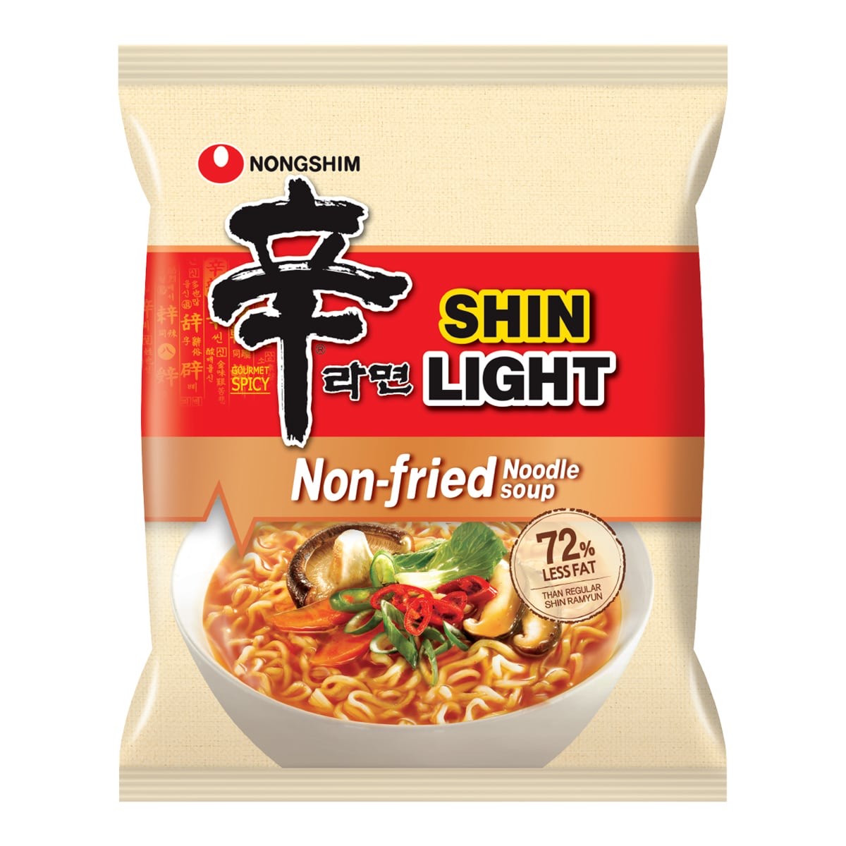 Лапша б/п Шин Лайт Nongshim 97гр., Корея