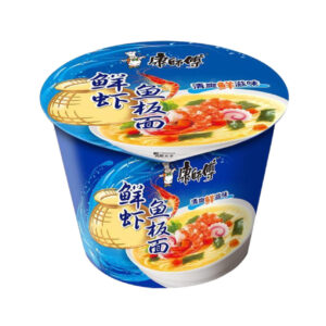 Лапша б/п в стакане со вкусом креветок Kang Shi Fu 101гр., Китай