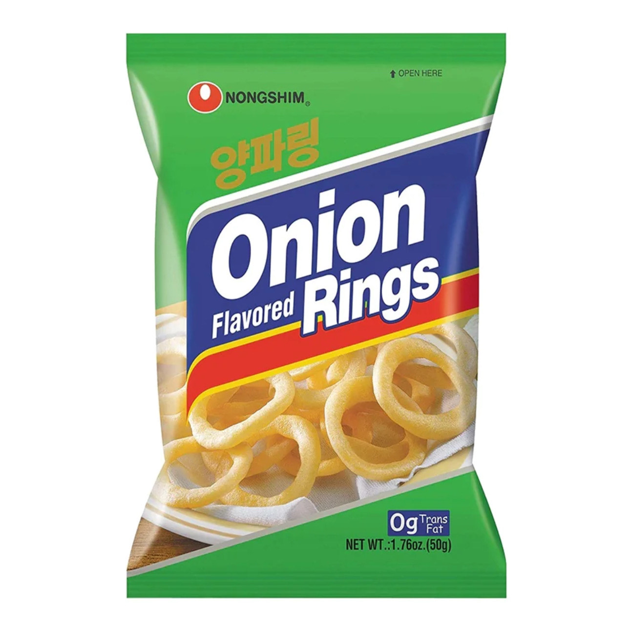 Чипсы луковые кольца Nongshim 90гр., Корея