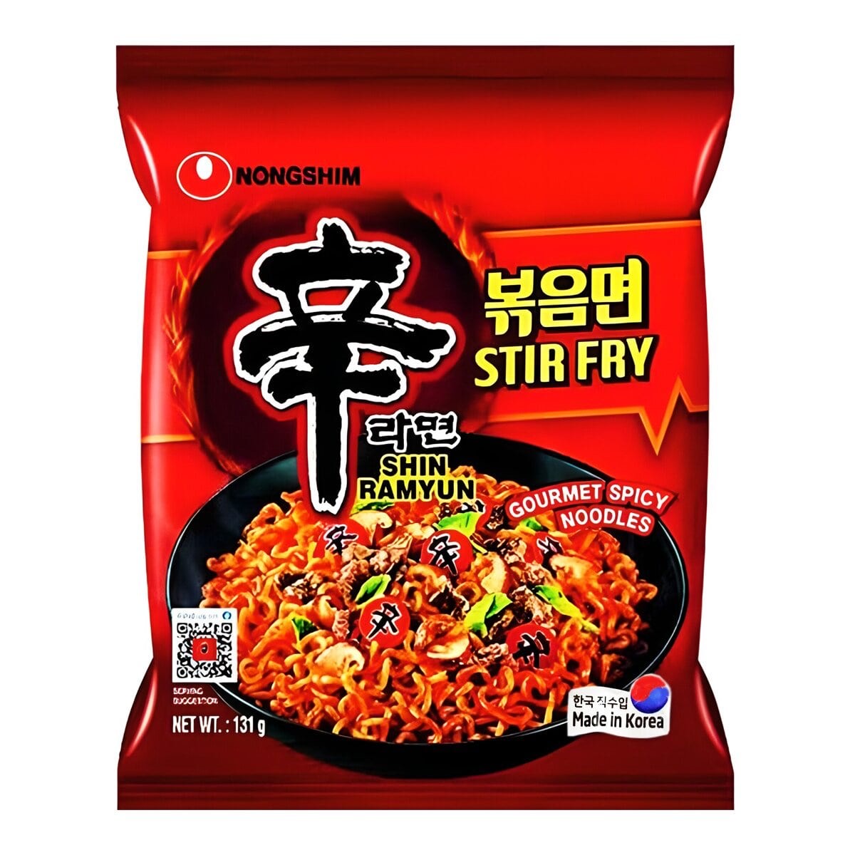 Лапша б/п Шин Рамен стир-фрай Nongshim 131гр., Корея