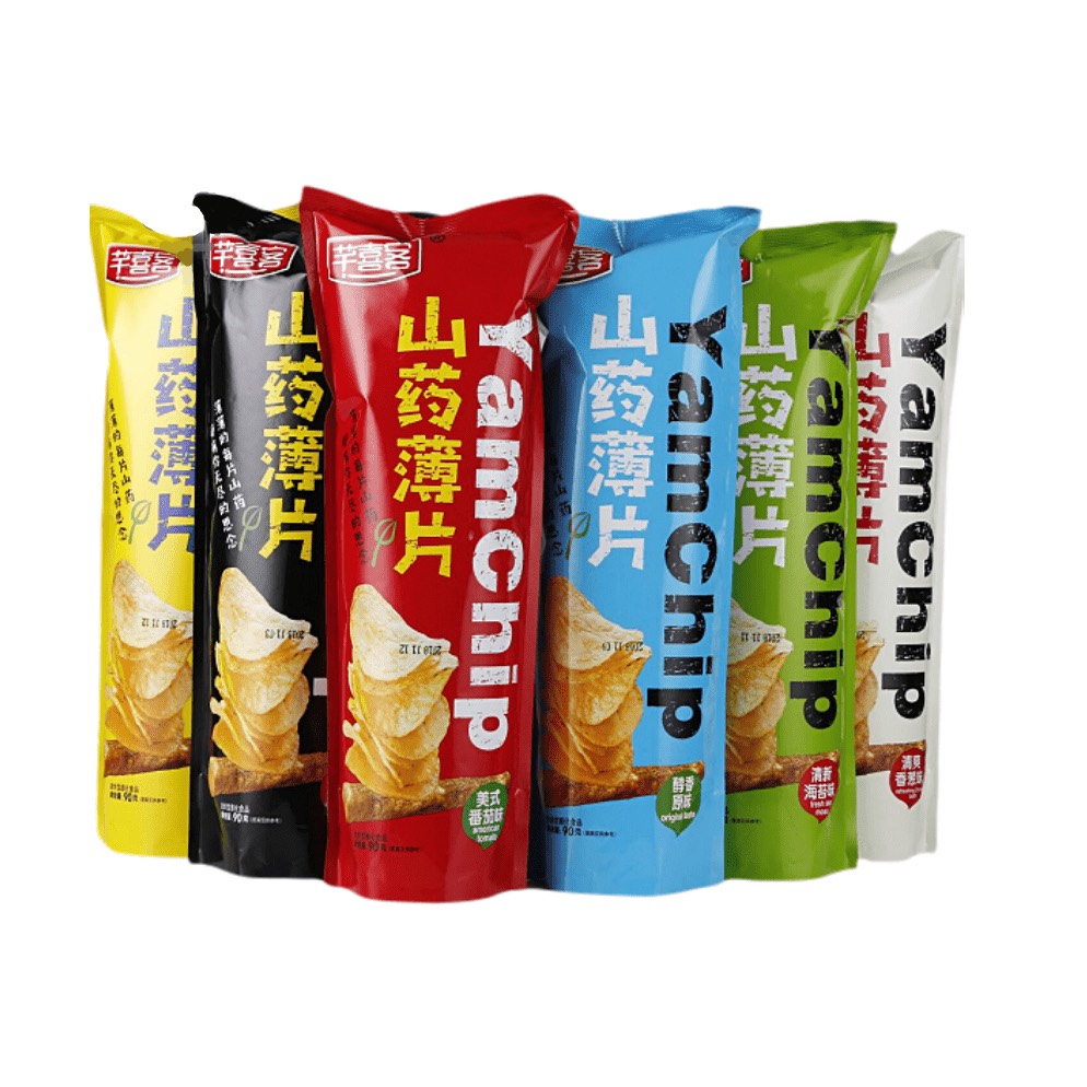 Чипсы из ямса YamChip Sangenshanyao в ассортименте 100гр., Китай