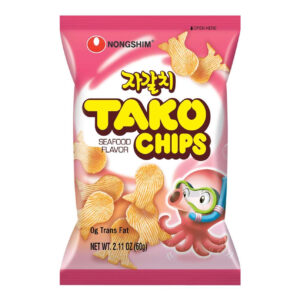 Чипсы «Tako Chips» со вкусом осьминога Nongshim 60гр., Корея
