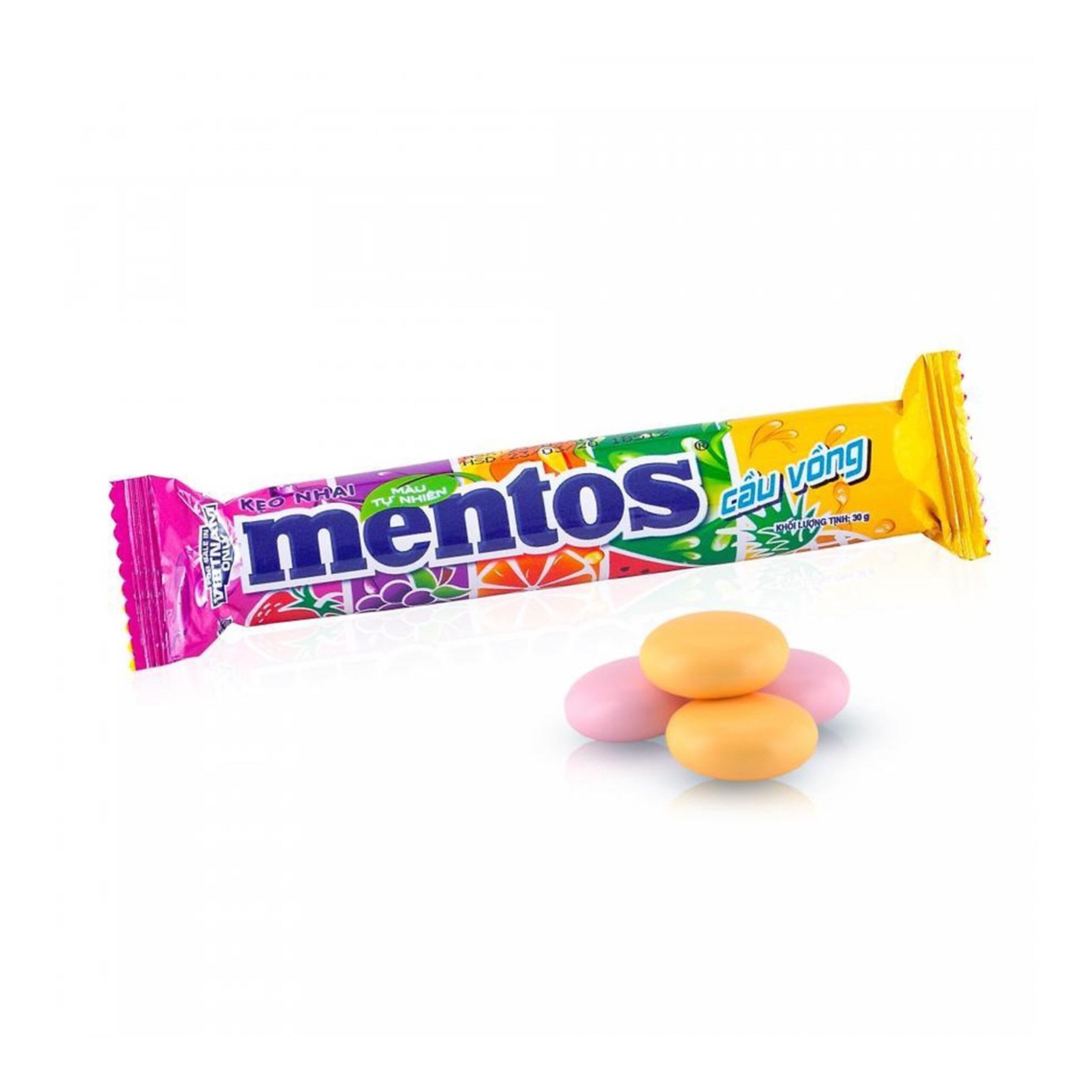 Жевательные конфеты Mentos Roll Rainbow 29,7гр., Вьетнам