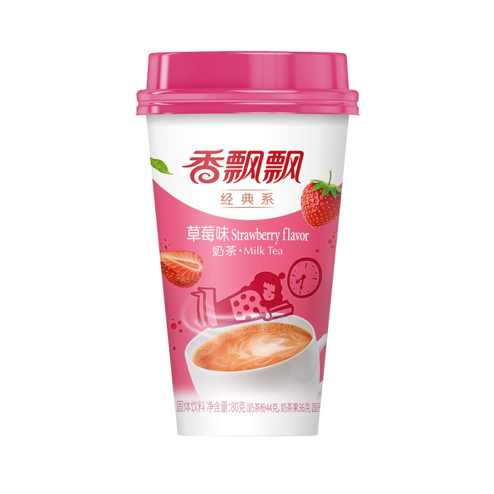 Молочный чай (горячий) клубника XiangPiaopiao 80гр., Китай
