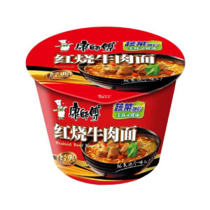 Лапша б/п в стакане со вкусом тушеной говядины Kang Shi Fu 110гр., Китай