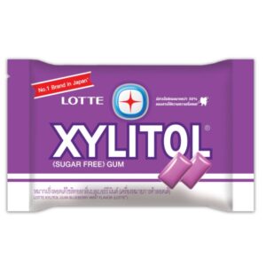 Жевательная резинка «Xylitol Blueberry Mint» голубика и мята Thai Lotte 11.6гр., Таиланд