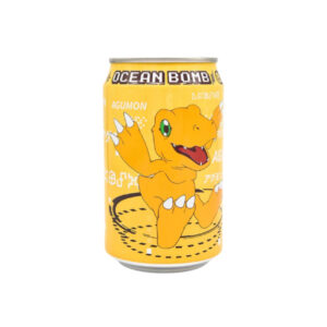 Лимонад «Digimon Agumon» со вкусом банана Ocean Bomb 330мл., Тайвань