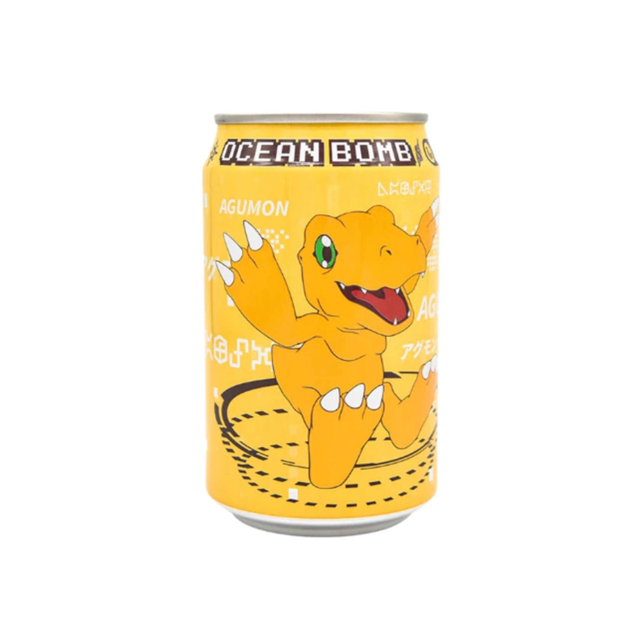 Лимонад «Digimon Agumon» со вкусом банана Ocean Bomb 330мл., Тайвань