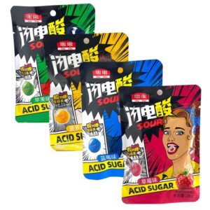 Конфеты кислые He He Acid Sugar в ассортименте 26гр., Китай