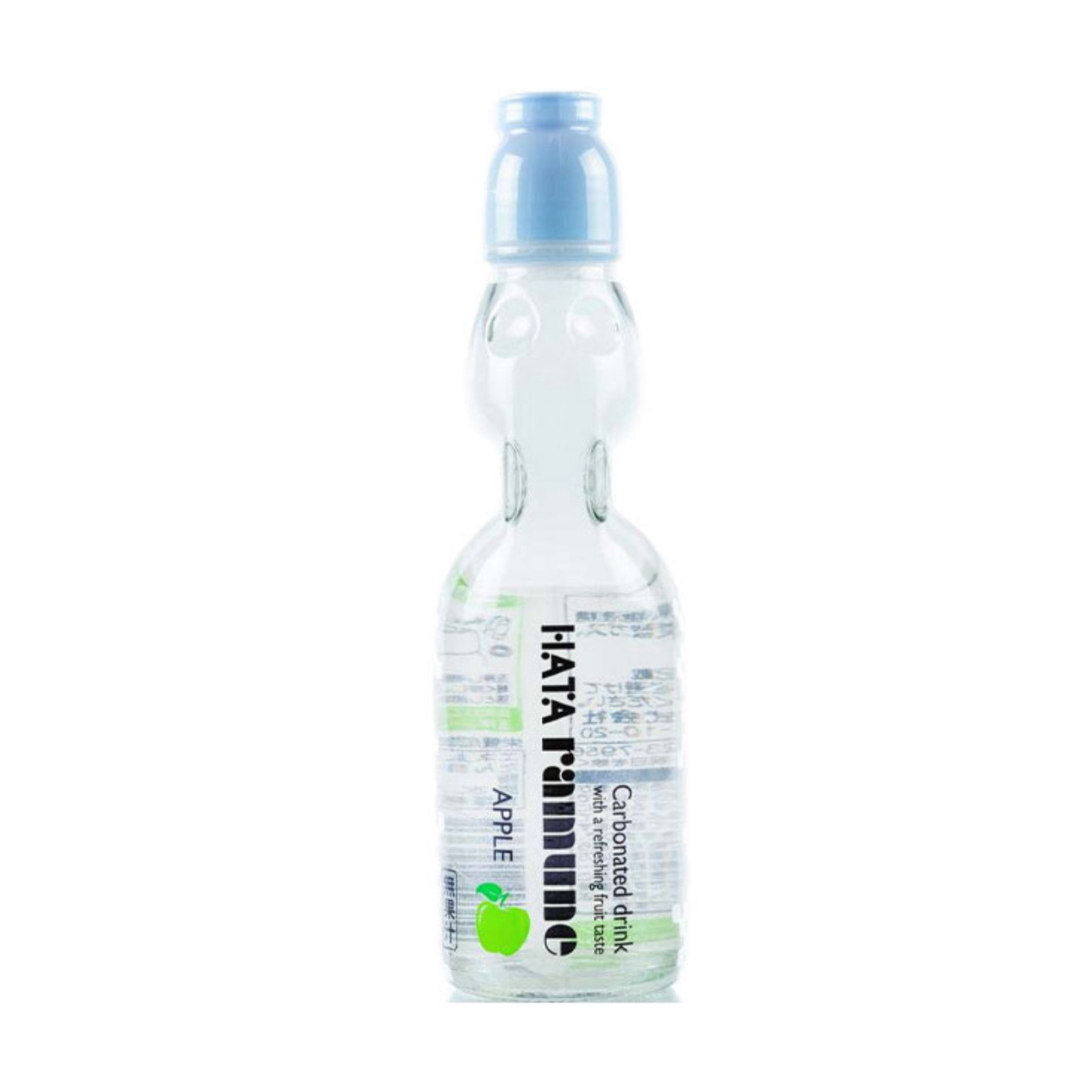 Газированный лимонад Ramune (рамуне) со вкусом яблока Hata Kousen 200мл., Япония