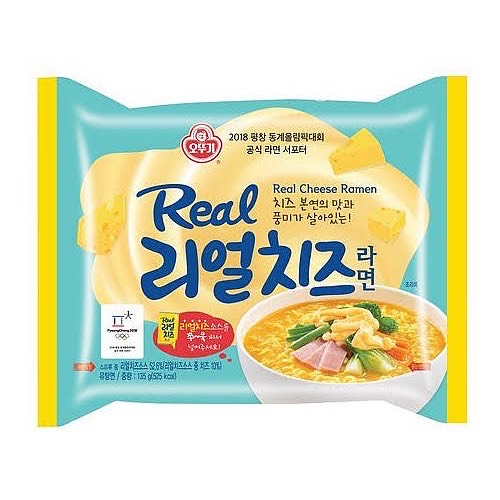 Лапша б/п «Real Cheese Ramen» со вкусом сыра Ottogi 135гр., Корея