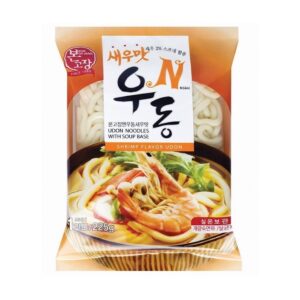 Лапша б/п удон со вкусом креветки «Shrimp Flavor Fresh Udon» 225гр., Корея