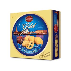 Печенье подарочное MAJESTIC Butter Cookies в железной банке 681гр., Вьетнам