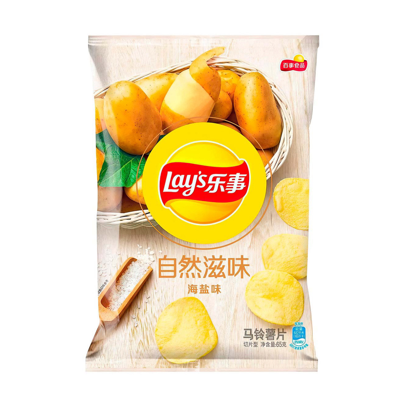 Чипсы со вкусом морской соли Lay's 65гр., Китай