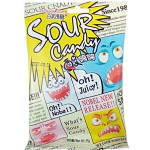 Кислые конфеты фруктовый микс Sour Baijia Candy 25гр., Китай