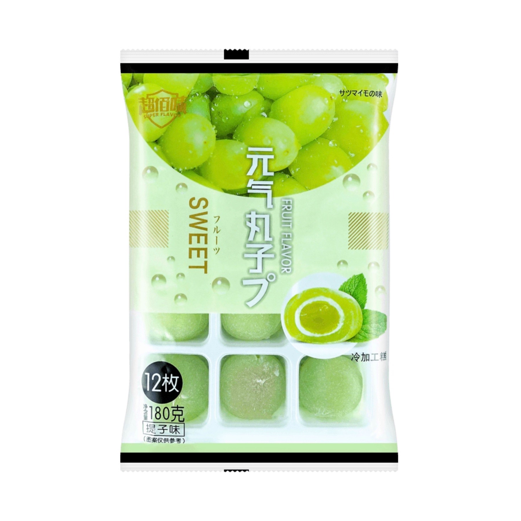 Пирожное мочи (моти) со вкусом винограда ChaoBaiWei 180гр., Китай
