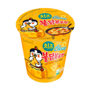 Лапша б/п в стакане со вкусом курицы и острого сыра Samyang 80гр., Корея
