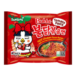 Лапша б/п со вкусом курицы в томатном соусе «Tomato Pasta» Samyang 140гр., Корея