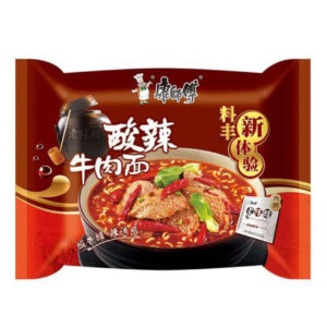 Лапша б/п со вкусом говядины в кисло-остром соусе Kang Shi Fu 110гр., Китай