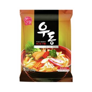 Лапша б/п удон со вкусом скумбрии «Mild Flavor Fresh Udon» 210гр., Корея