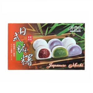 Моти пирожные ассорти со вкусом таро, зеленого чая и красной фасоли Bamboo House 450гр., Тайвань