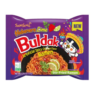 Лапша б/п «Habanero Lime Buldak» со вкусом лайма и перца хабанеро Samyang 140гр., Корея