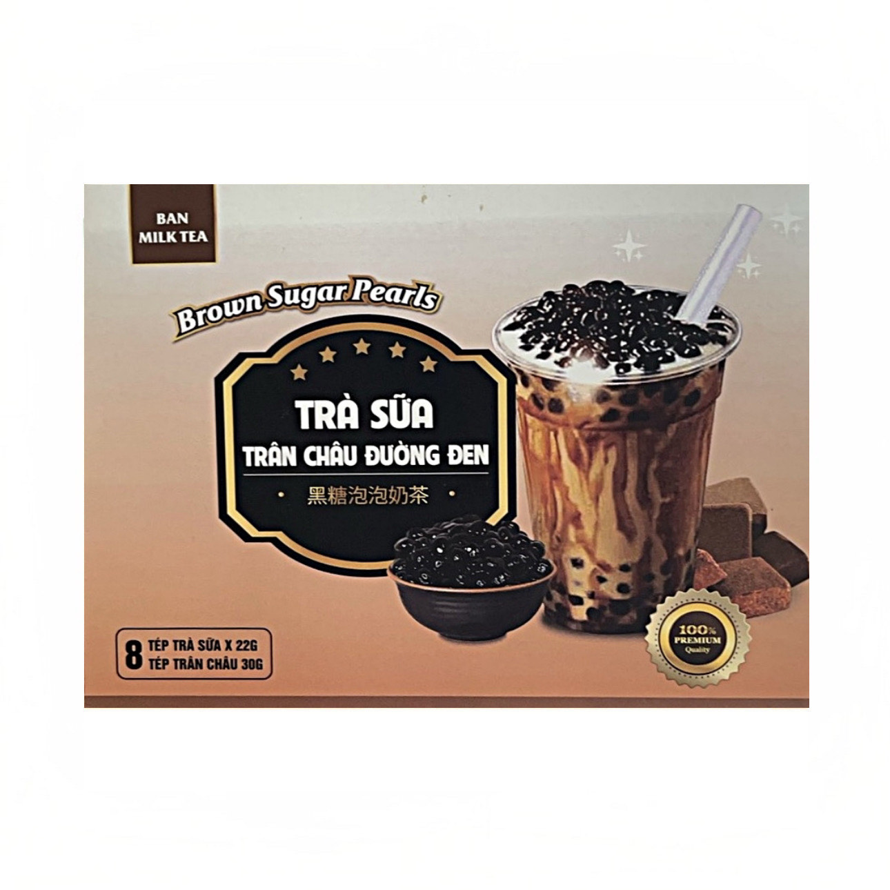 Молочный чай «Бабл Ти» с коричневым сахаром Ban Milk Tea 472гр., Вьетнам
