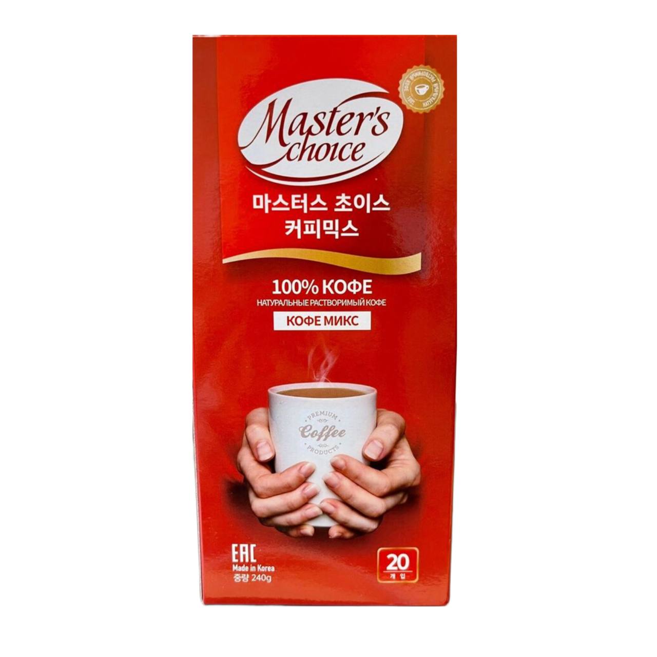 Растворимый кофе 3в1 микс Master’s Choice 240гр., Корея