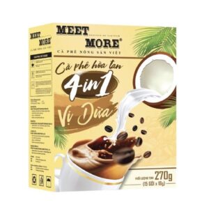 Растворимый кофе 4в1 «Meet More» с кокосовыми сливками 270гр., Вьетнам