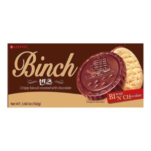 Печенье с шоколадом «Binch» Lotte 102гр., Корея
