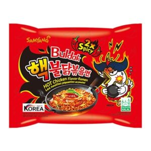 Лапша б/п со вкусом курицы «2x Spicy» очень острая Samyang 140гр., Корея