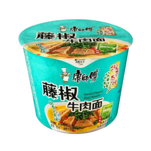 Лапша б/п в чашке со вкусом говядины и сычуаньского перца Kang Shi Fu 110гр., Китай