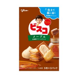 Печенье-сэндвич Bisco с кленовым сиропом Glico 68гр., Япония