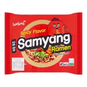 Лапша б/п острая со вкусом курицы с овощами Samyang 120гр., Корея