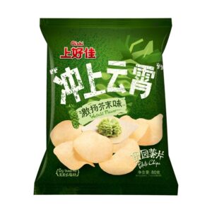 Картофельные чипсы со вкусом васаби Oishi 80гр., Китай