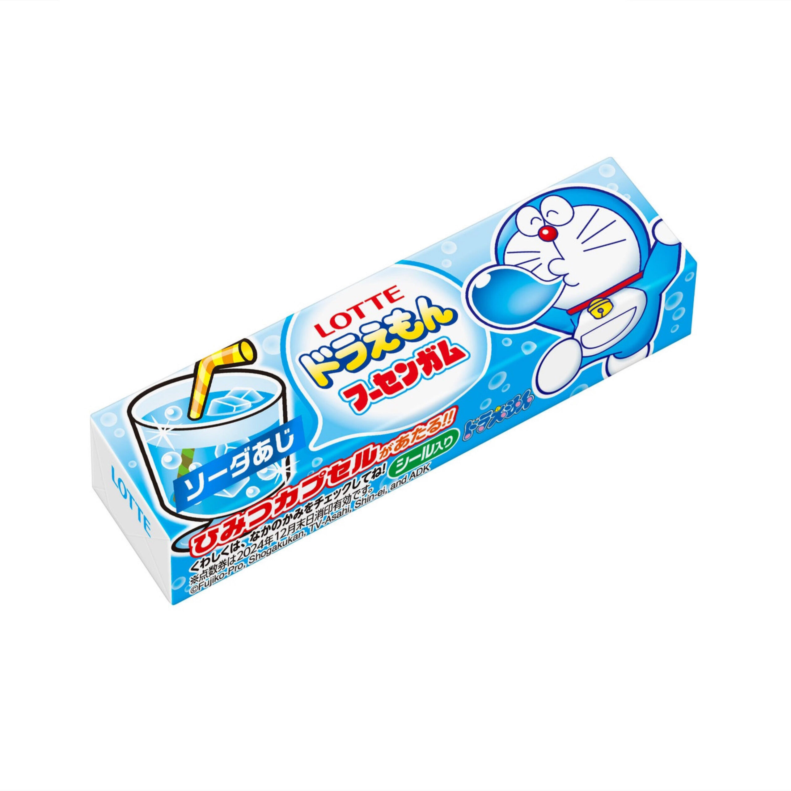 Жевательная резинка «Doraemon» со вкусом газировки Lotte 15гр., Япония