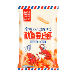 Чипсы с кальмаром и креветкой Lang Lang Crisp 32гр., Китай