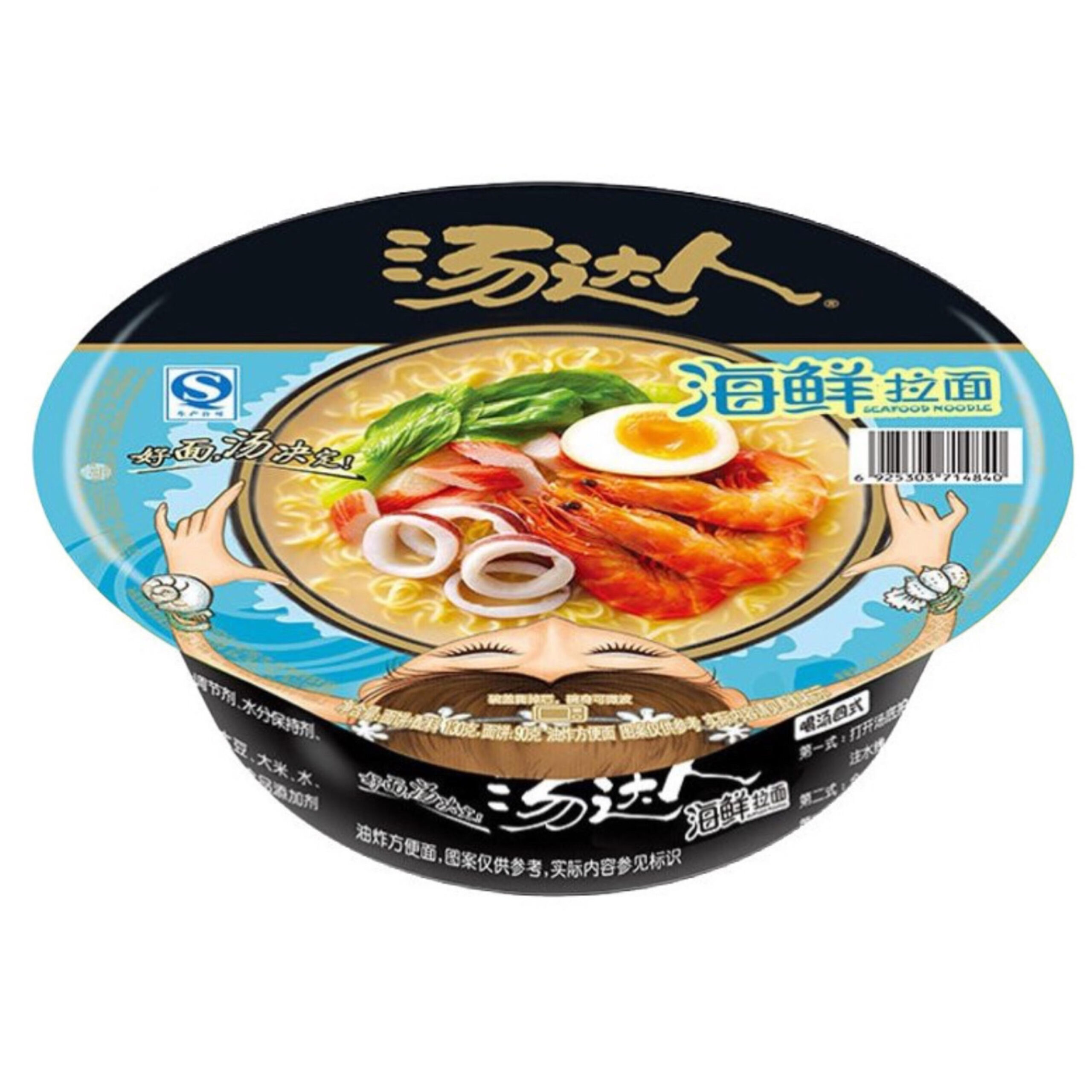 Лапша б/п в чашке со вкусом креветки TangDaRen 130гр., Китай